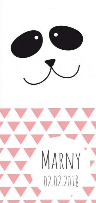 Geboortekaartje Panda Marny