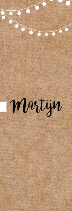 Kraft trouwkaart met foto