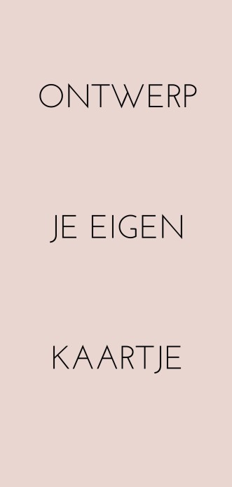 Ontwerp zelf - 10x21 enkel