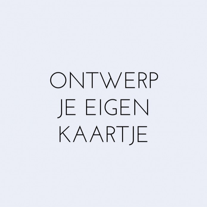 Ontwerp zelf - 13x13 dubbel