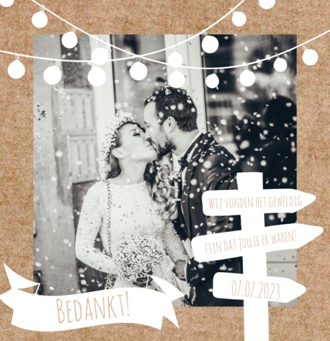 Bedankkaart - Festival kraft