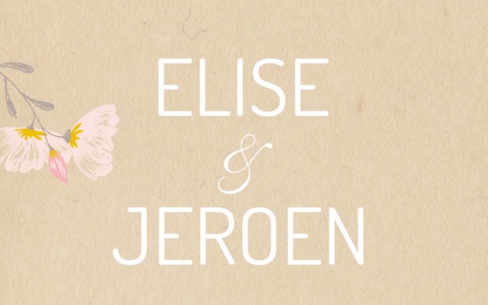 Bedankkaart Flowers pastel