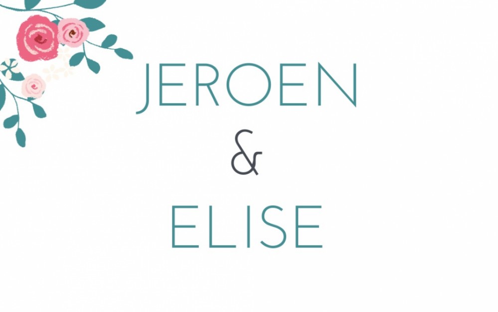 Bedankkaart Flowers white