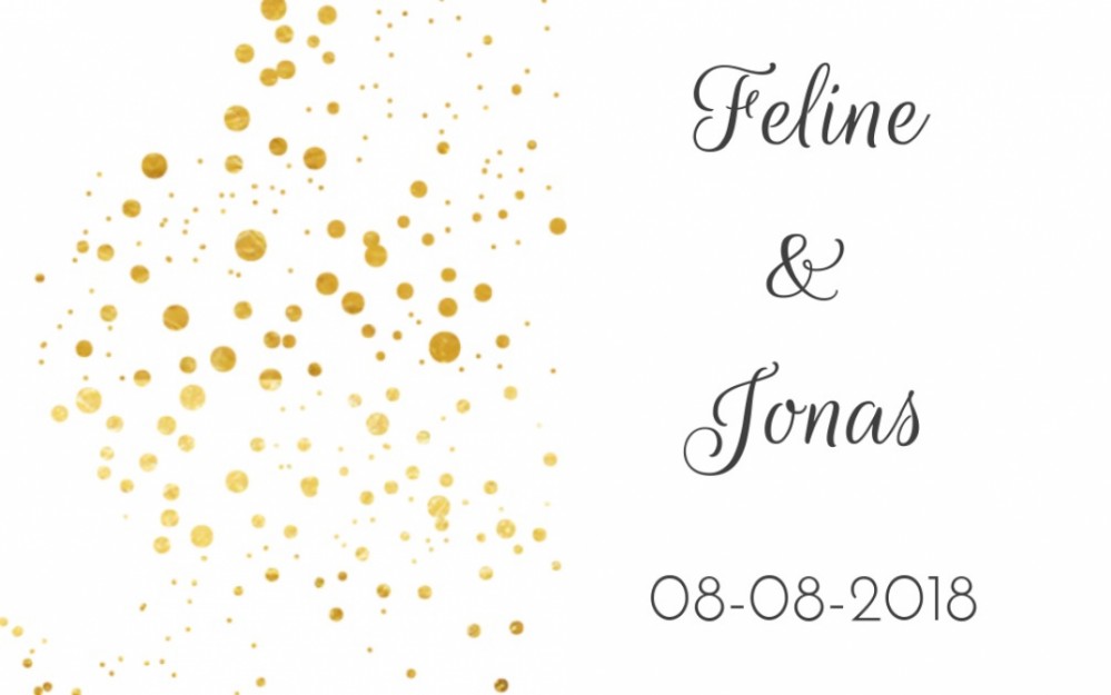 Bedankkaart - Goud look