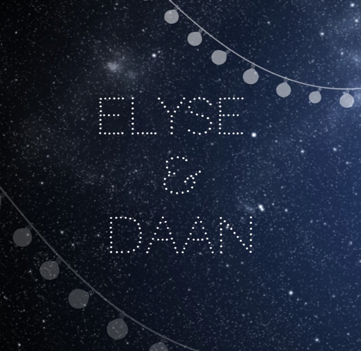 Bedankkaart - Sterrenhemel