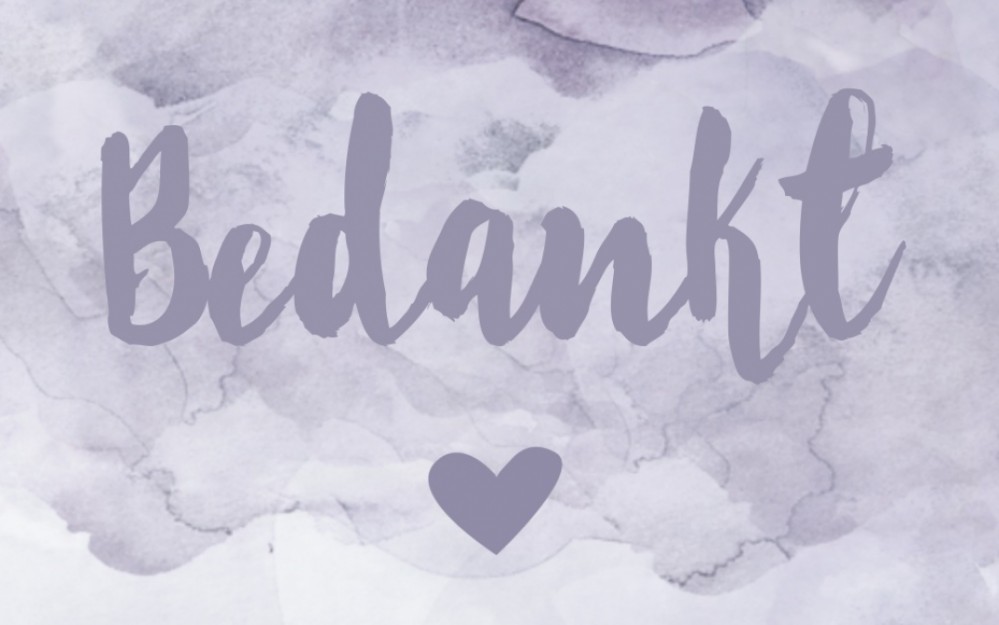 Bedankkaart Watercolor Cloud