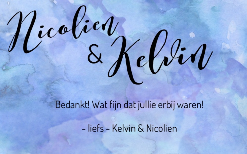 Bedankkaart Watercolor Sea