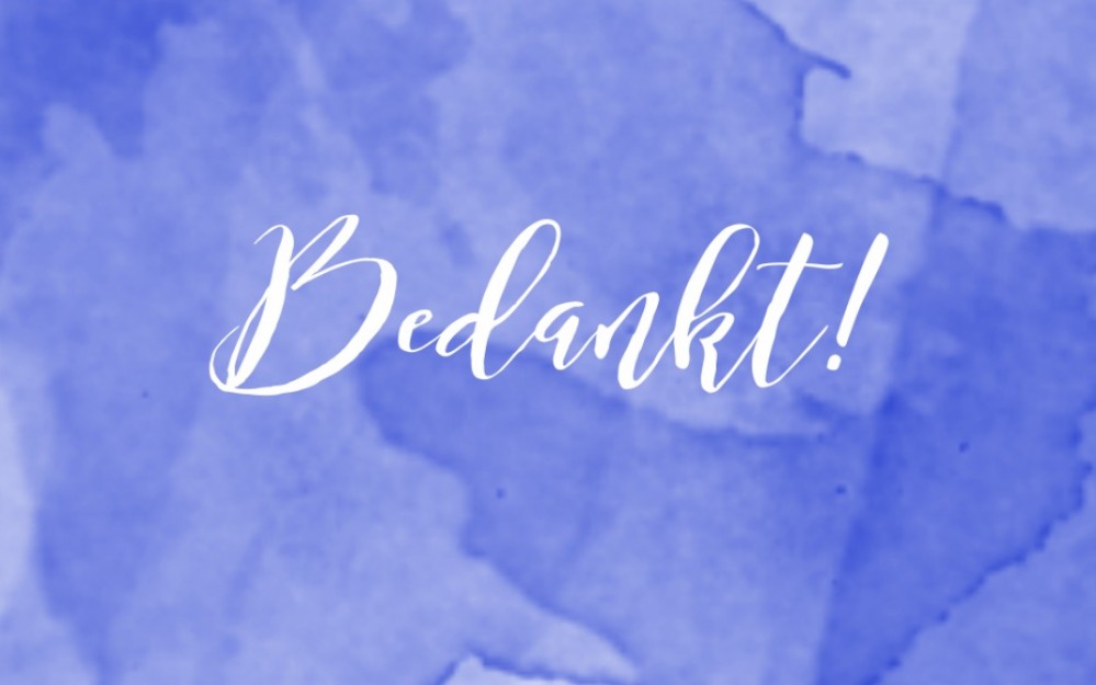 Bedankkaart Watercolor Sky