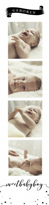 Geboorte fotostrip los - Levi