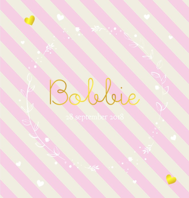 Geboortekaartje Bobbie