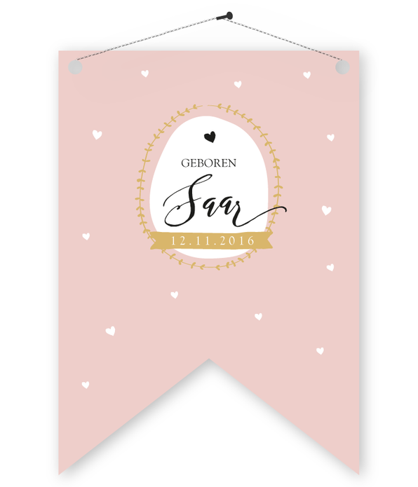 Geboorte vaandel Saartje