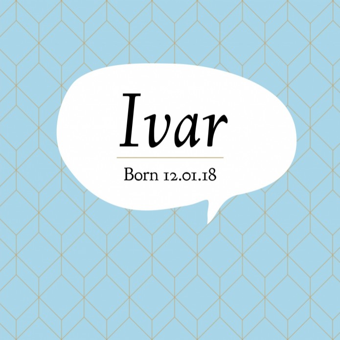 Hip geboortekaartje - Ivar