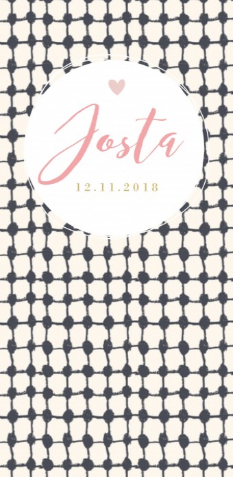 Hip geboortekaartje - Josta - DIY