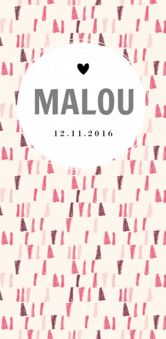 Hip geboortekaartje - Malou - DIY