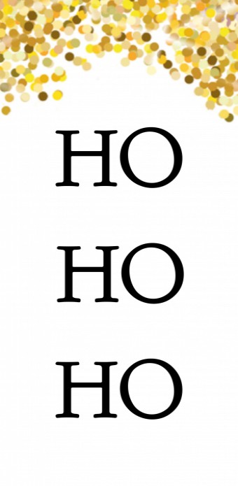 Kerstkaart - Ho Ho Ho