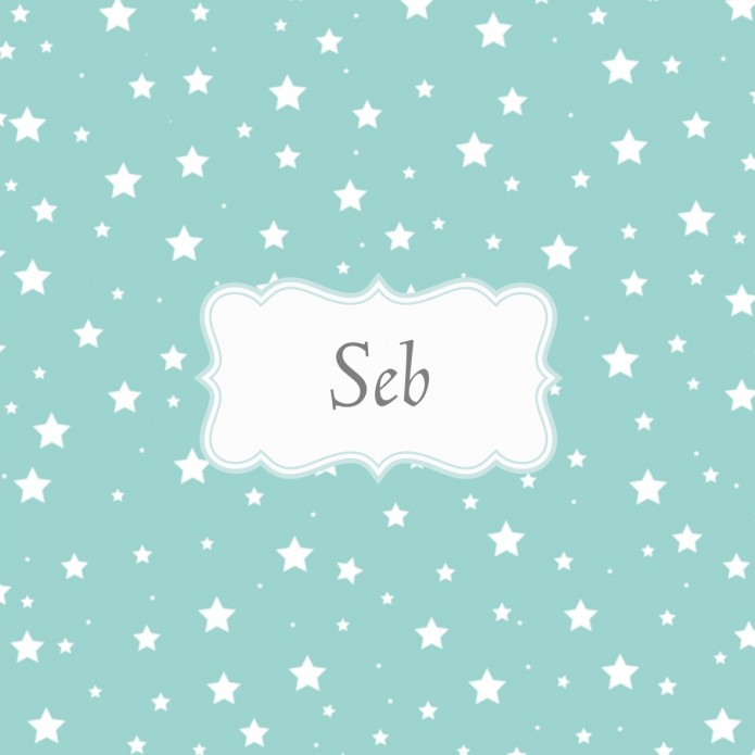 Lief mini geboortekaartje bloemen - Seb