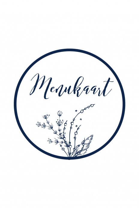 Menukaart - Diep in de zee