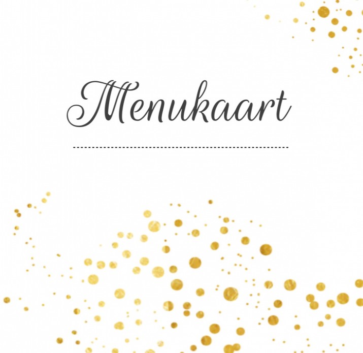 Menukaart - Goud look