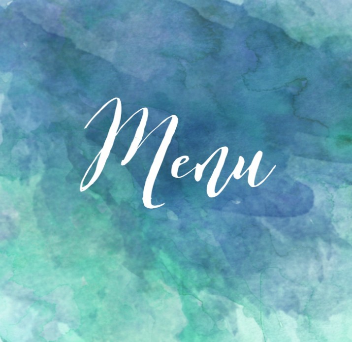 Menukaart Watercolor Woods