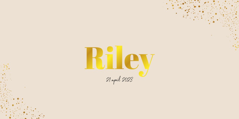 Minimalistisch kaartje naam