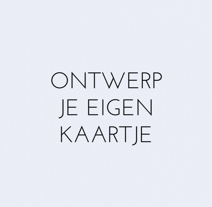 Ontwerp zelf -  13x13 enkel