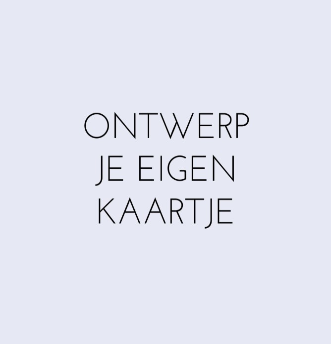 Ontwerp zelf - 15x15 dubbel