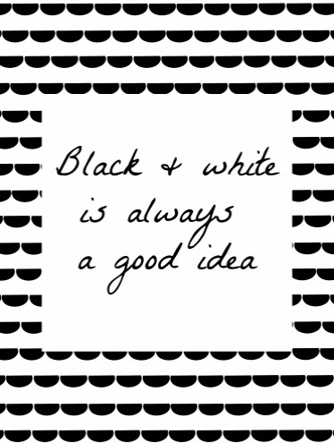 Poster Black and White