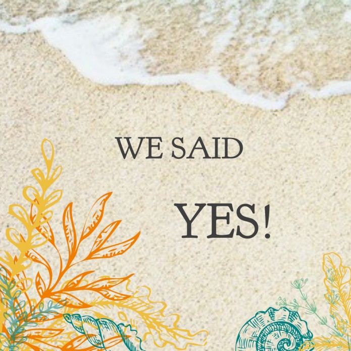 Save the date beach - We said yes
