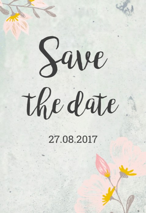 Save the Date - Bloemen