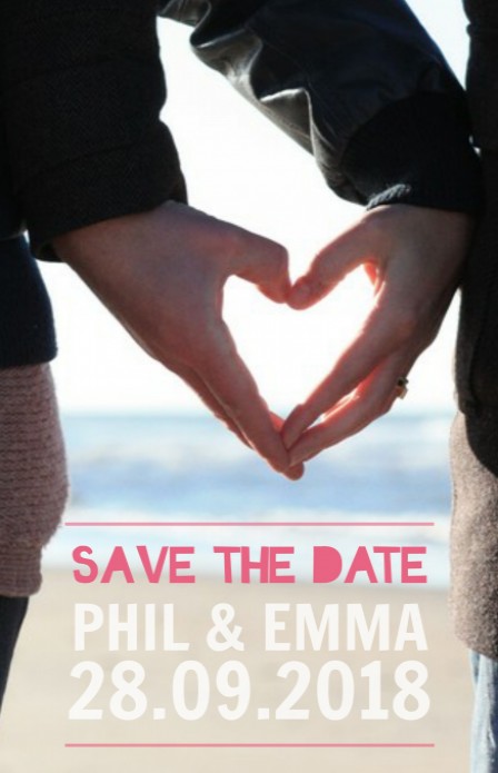 Save the date - Fotokaart