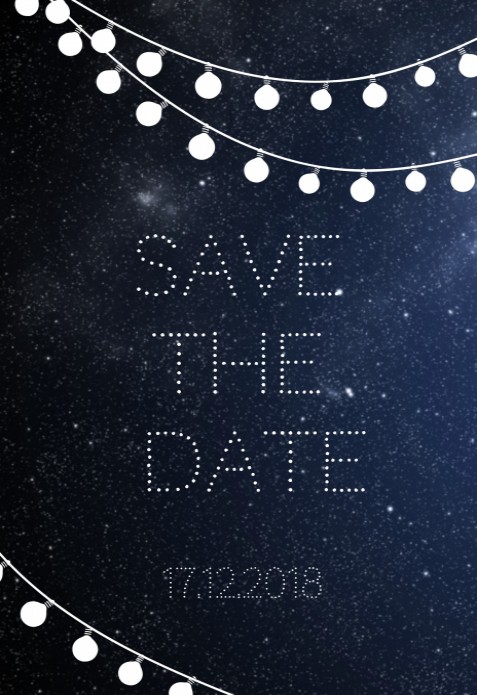Save the date - Sterrenhemel