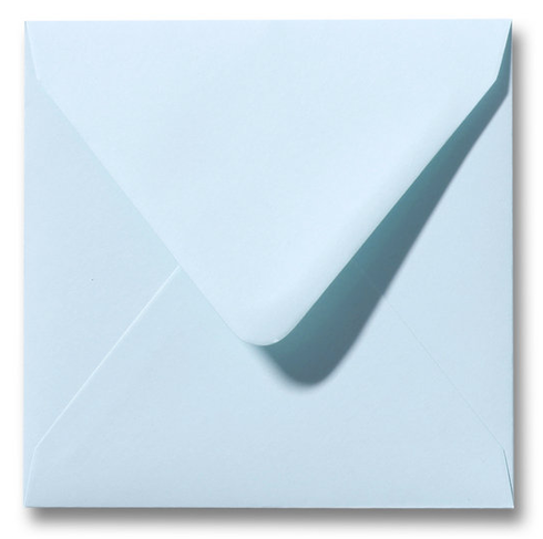 Envelop 14x14  zachtblauw - op bestelling