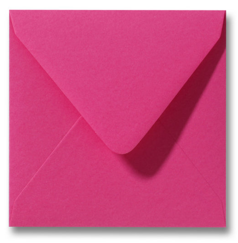 Envelop 14x14  knalroze - op bestelling