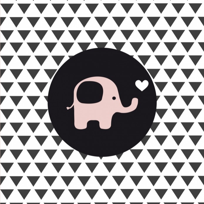 Strak geboortekaartje - Liv