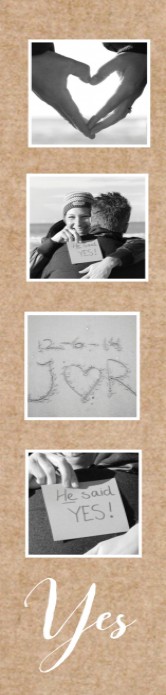 Trouwkaart Fotostrip los