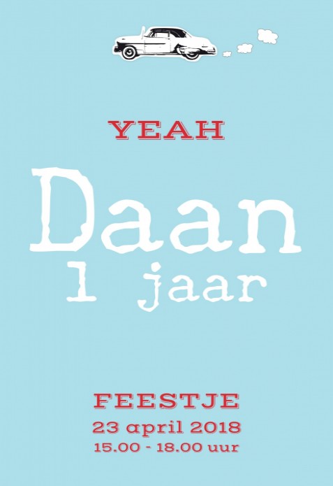 Uitnodiging 1 jaar - 2