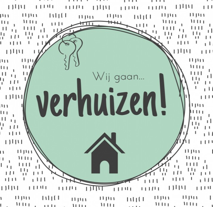 Verhuiskaart Wij gaan!